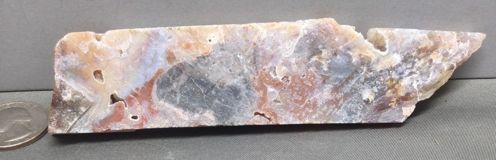 Opalized Agate rough slab for cabbing. Mesmerizing! #OA-004