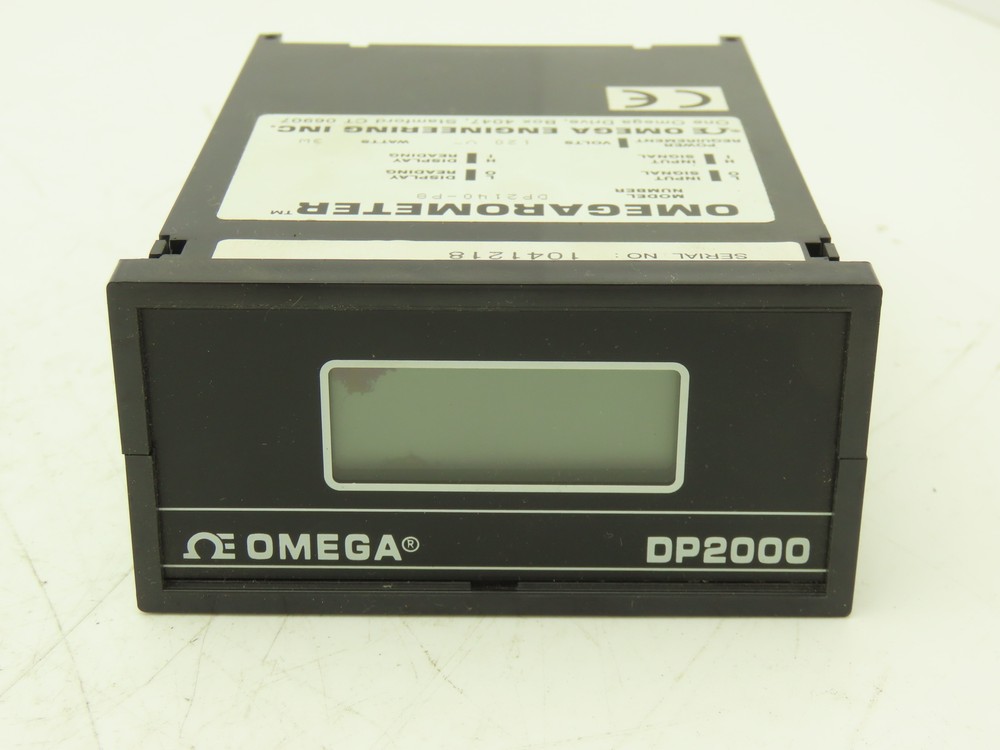 Omega DP2140-P8 Digital Panel Meter Display 120V DP2000 Omegarometer