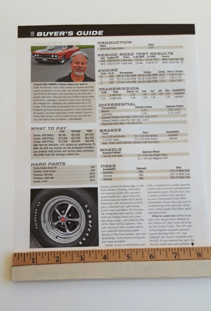 1970 FORD TORINO COBRA ORIGINAL 2016 ARTICLE