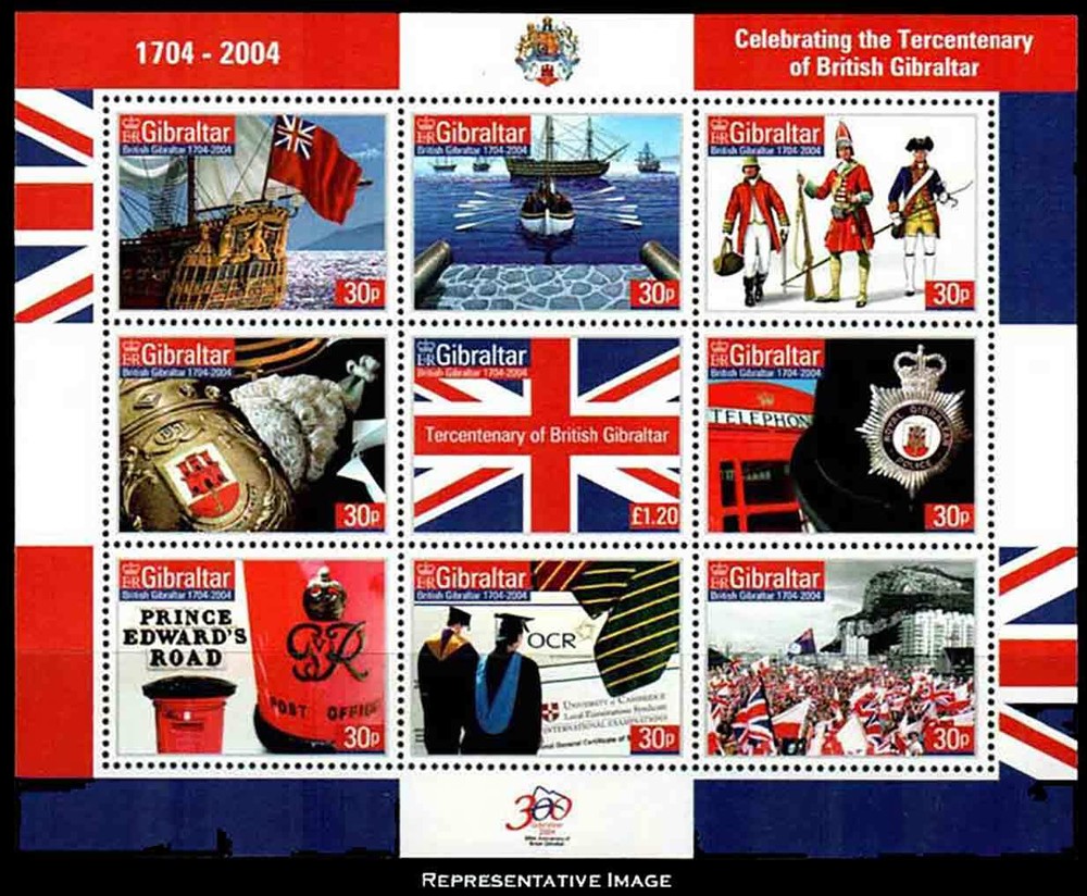 Gibraltar Scott 964-965 Mint never hinged.