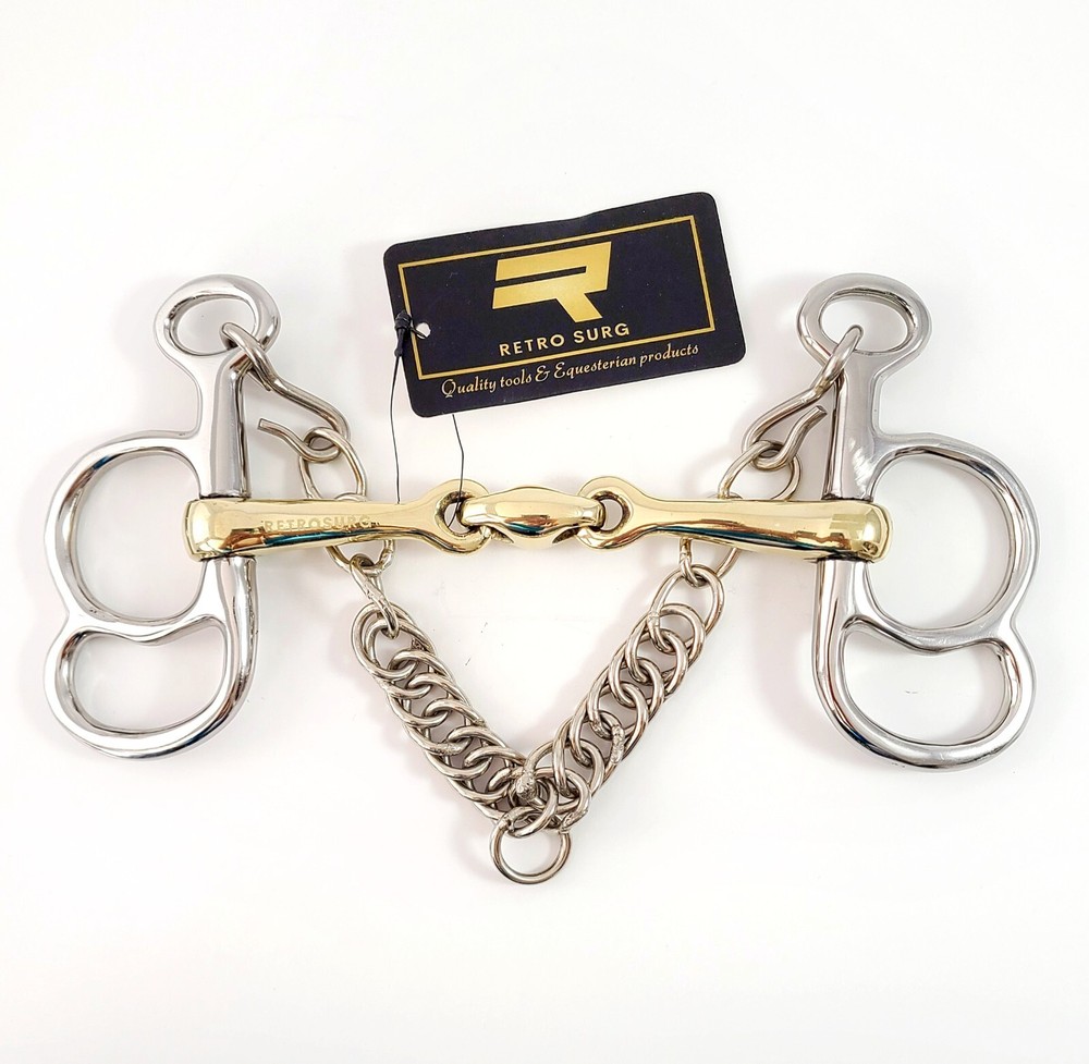 Butterfly Pelham Double Jointed lozenge Horse bit.