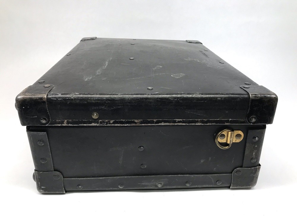 VINTAGE BELL SYSTEM TELEPHONE LINEMAN TOOLBOX VULCANIZED LEATHER CASE W/TOOLS