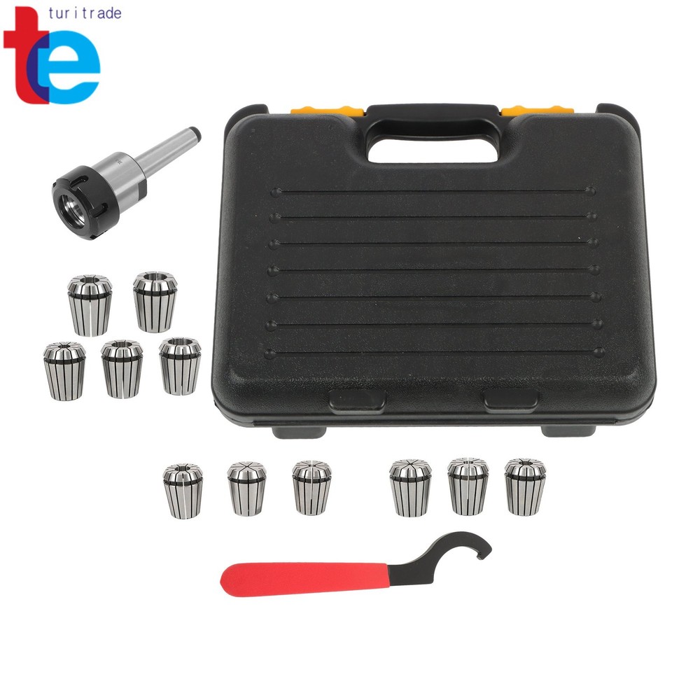 ER32 Collet Chuck MT2 Shank Kit Includes 11 Pack Collets Full Size Range