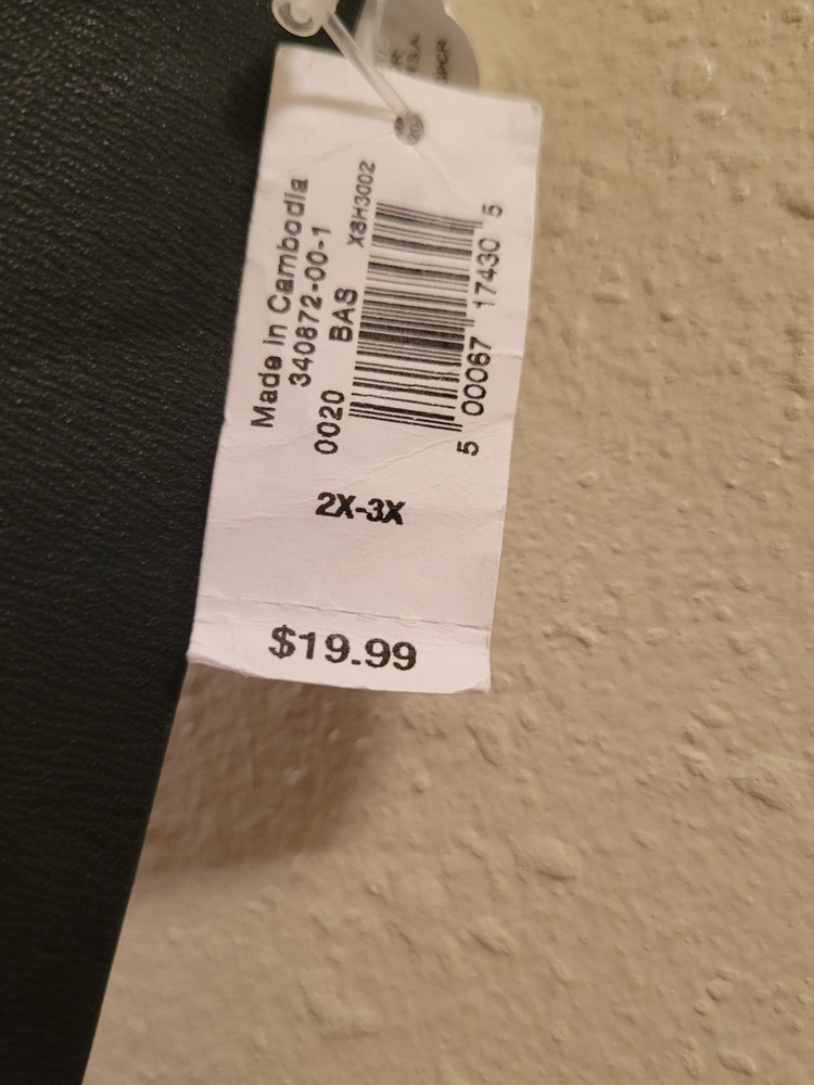 Old Navy Women's Plus Size Black Adjustable Basic Belt with Buckle 2X-3X