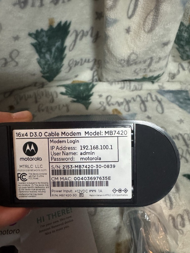Motorola Modem ￼