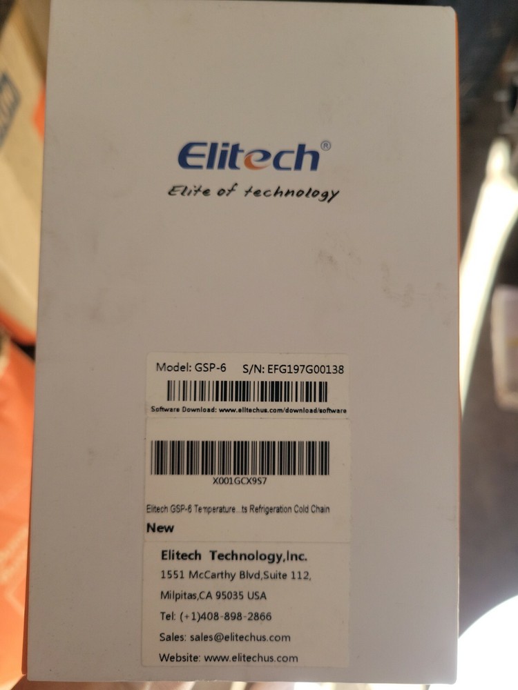 Elitech GSP-6 Temperature and Humidity Data Logger Recorder 16000 Points Refr...