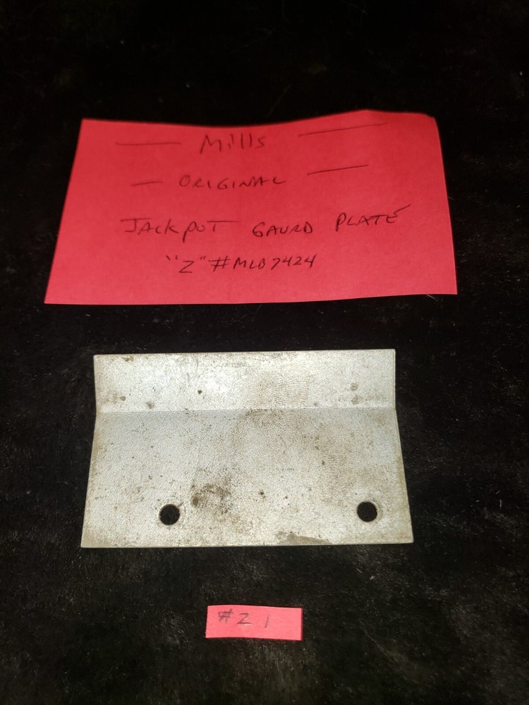 ORIGINAL REPLACEMENT MILLS JACKPOT GAURD PLATE #Z2  MLB7424