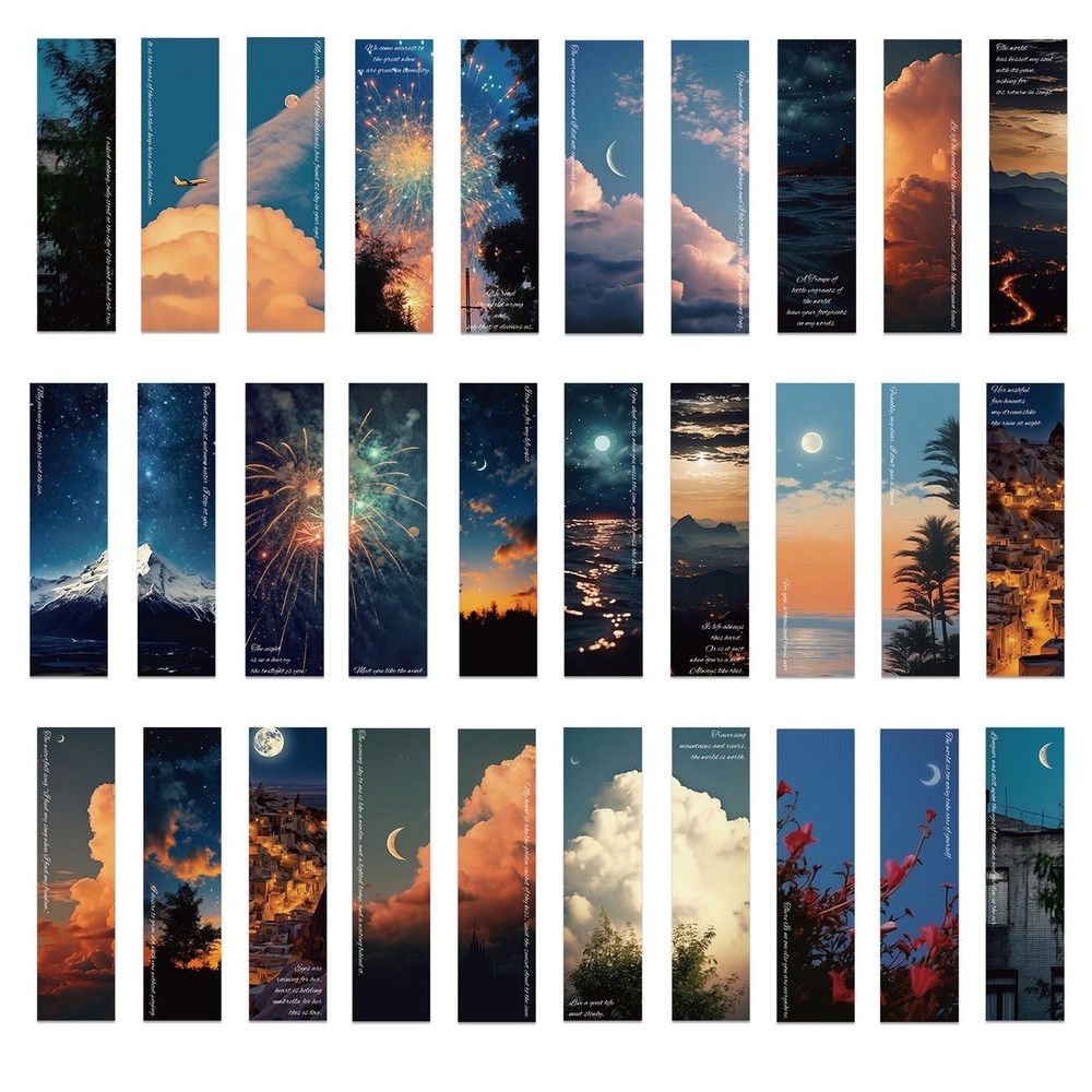Cloud Earth, Bookmark 30x Pack, Series, Multi image set, Universe Gift