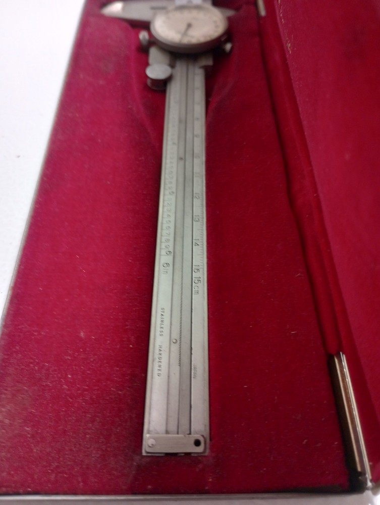 Vintage Mitutoyo 6" Caliper with Case
