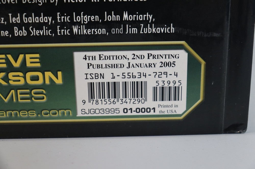 GURPS Fourth Edition Basic Set Characters Steve Jackson Games RPG