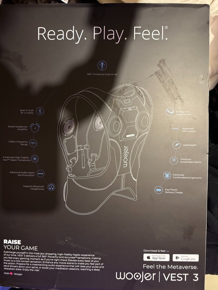 Woojer Vest 3 Haptic Feedback Vest for Meta