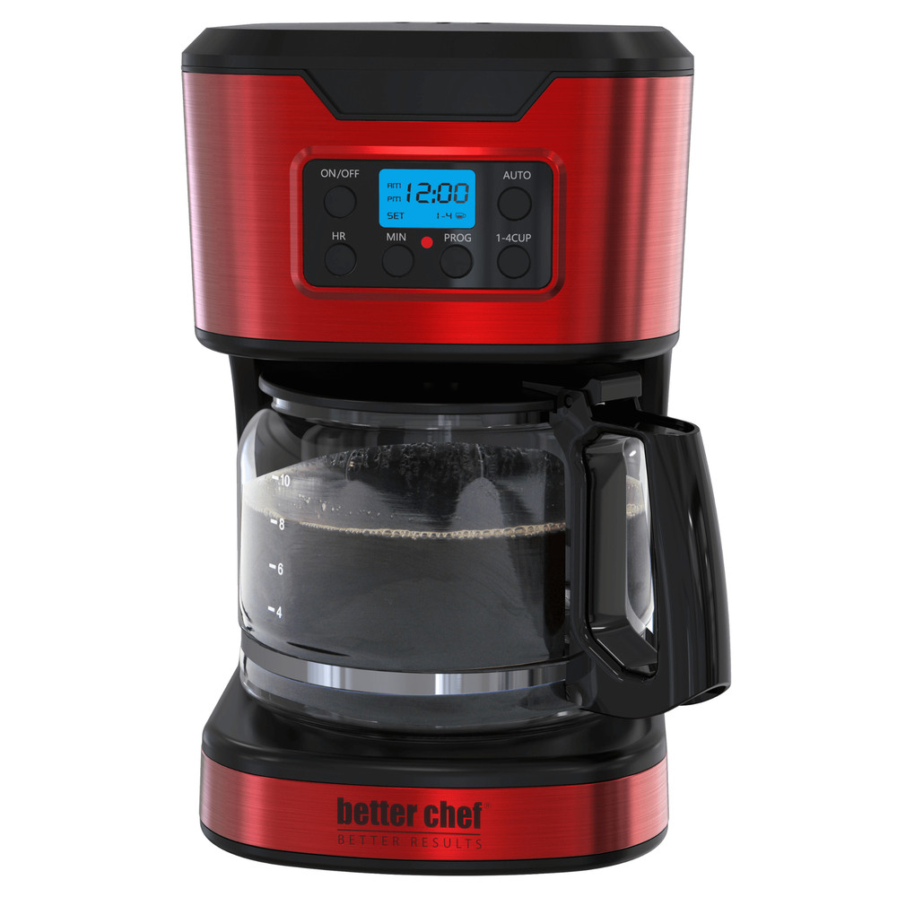 Better Chef Programmable 12-Cup Coffee Maker w Keep Warm Function, Auto Shut-Off