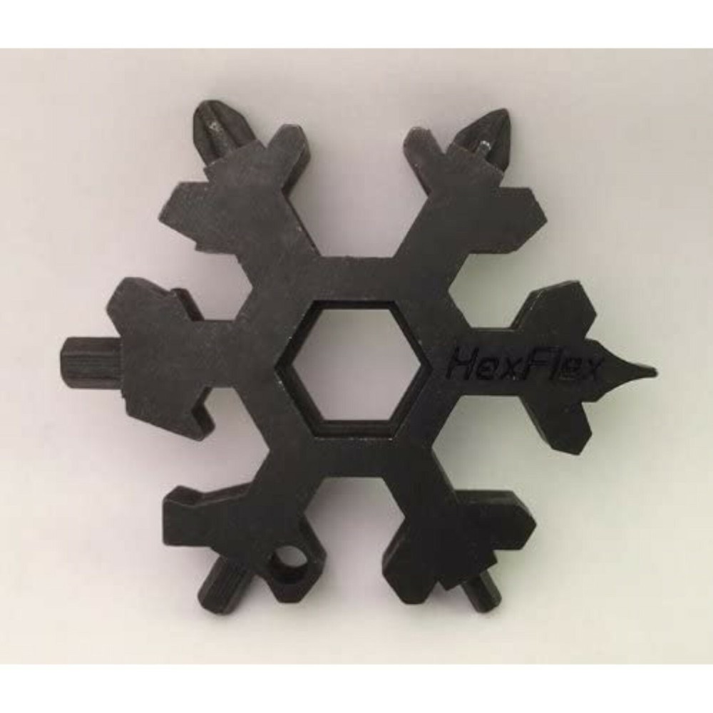 HexFlex Snowflake Multi-Tool Metric (Oxidized Black)
