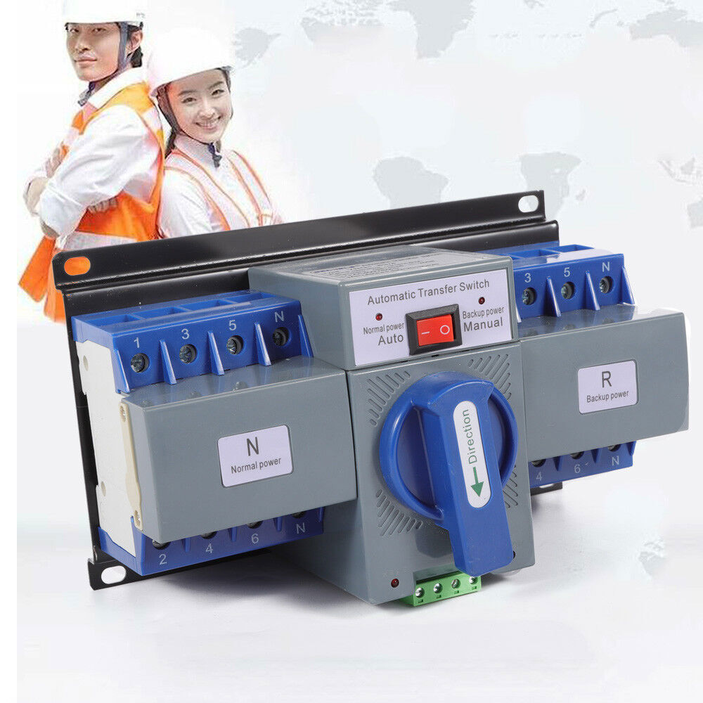 63A 4P ATS Generator Changeover Switch Dual Power Automatic Transfer Switch kit