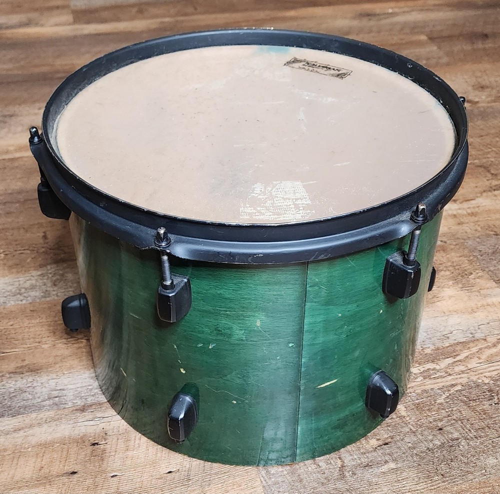 Percussion Tom Drum 12"x9.5" Green Wrap - Fair