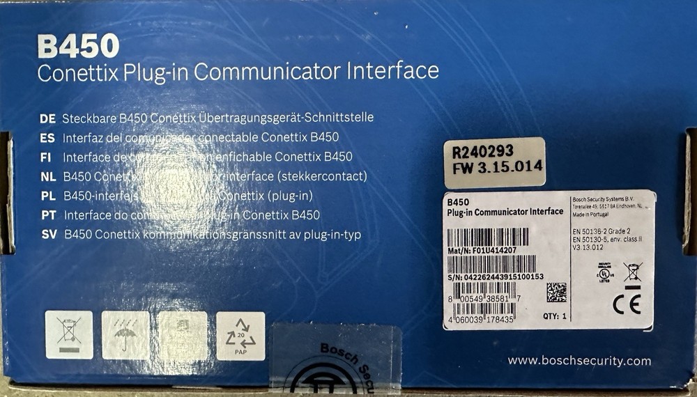 Bosch B450 Conettix Plug-in Communicator Interface