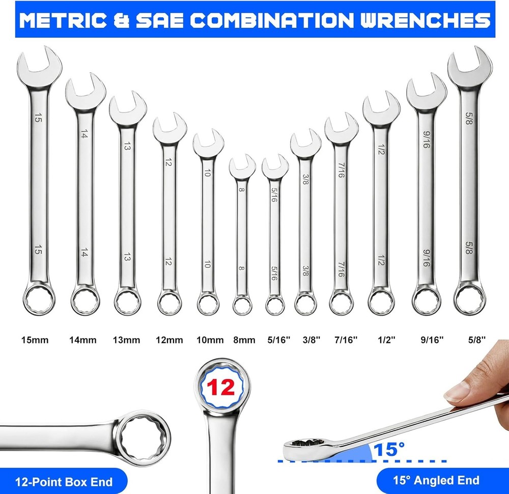 279 Piece Mechanics Tool Set Blue