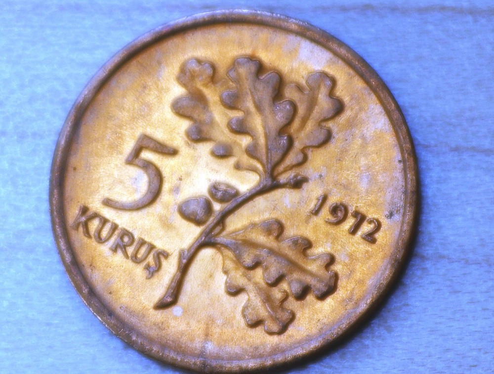1972 Turkey 5 Kurus Unc.