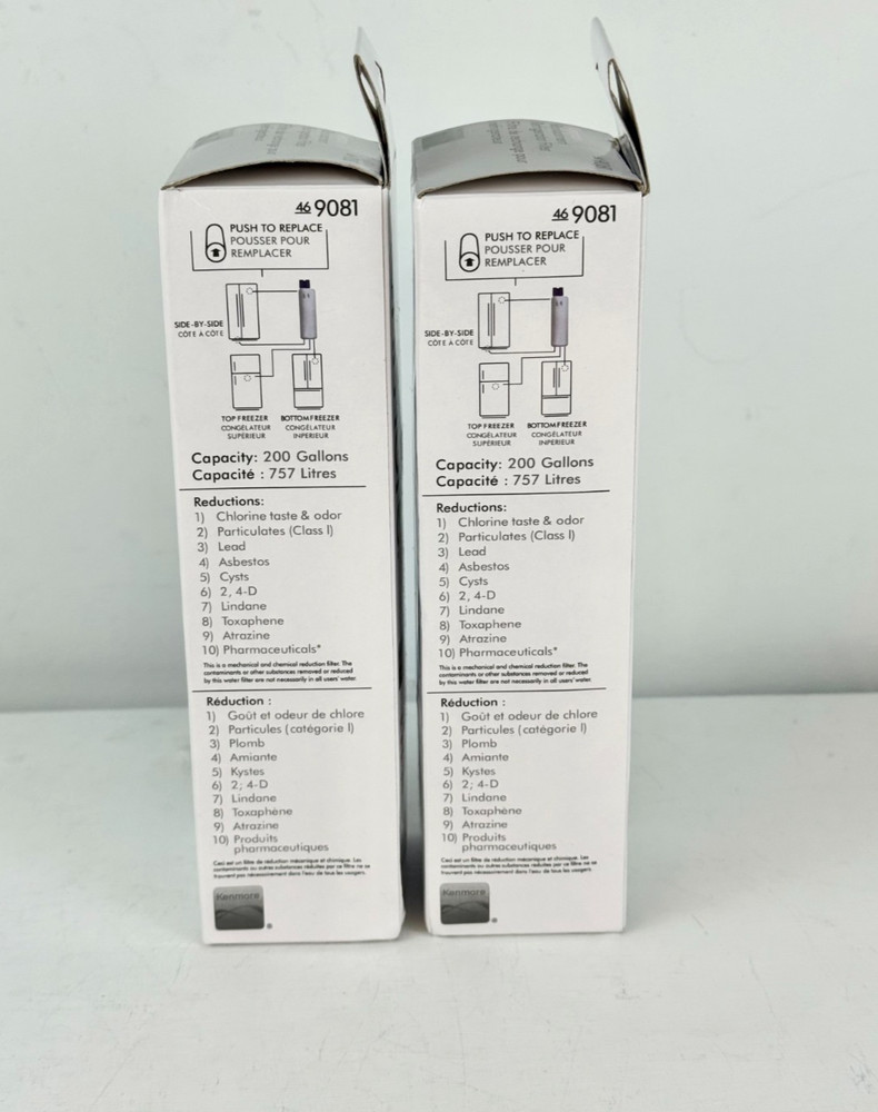 2 Pack - Kenmore 469081 Refrigerator Water Filter