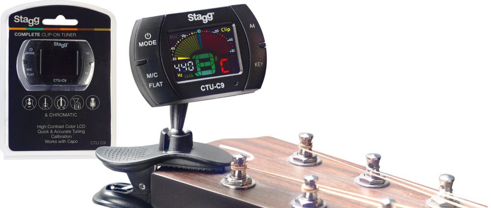 Chromatic Clip-On Tuner with Microphone