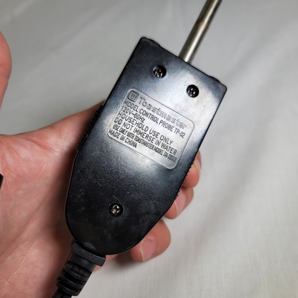 Toastmaster TP-02 Skillet Temperature Control Probe Power Cord Genuine
