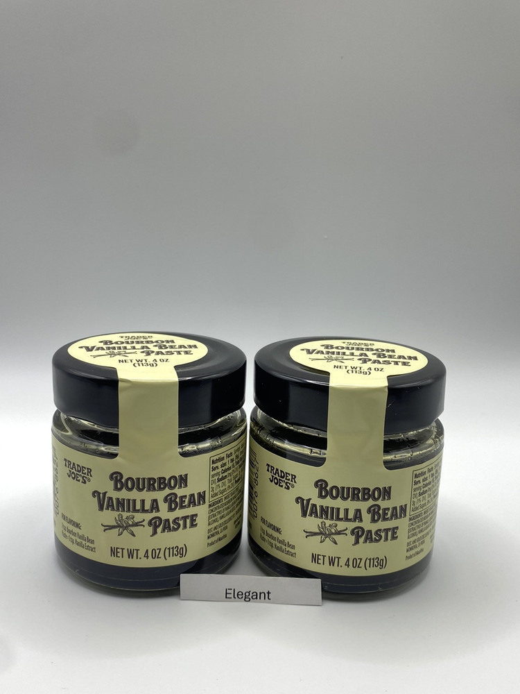 2 Pack Trader Joe’s Bourbon Vanilla Bean Paste 4 oz Total 8 oz