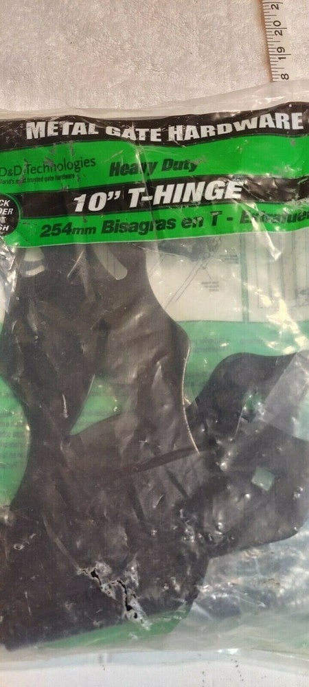 GATE HINGE 10" T-Hinge Non Self-Closing D & D Technologies Heavy Duty