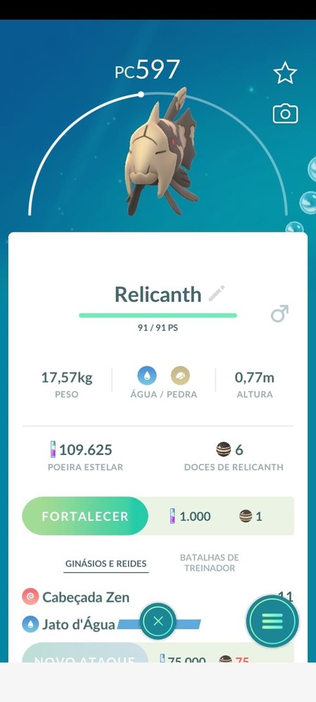 Relicanth pokemon GO