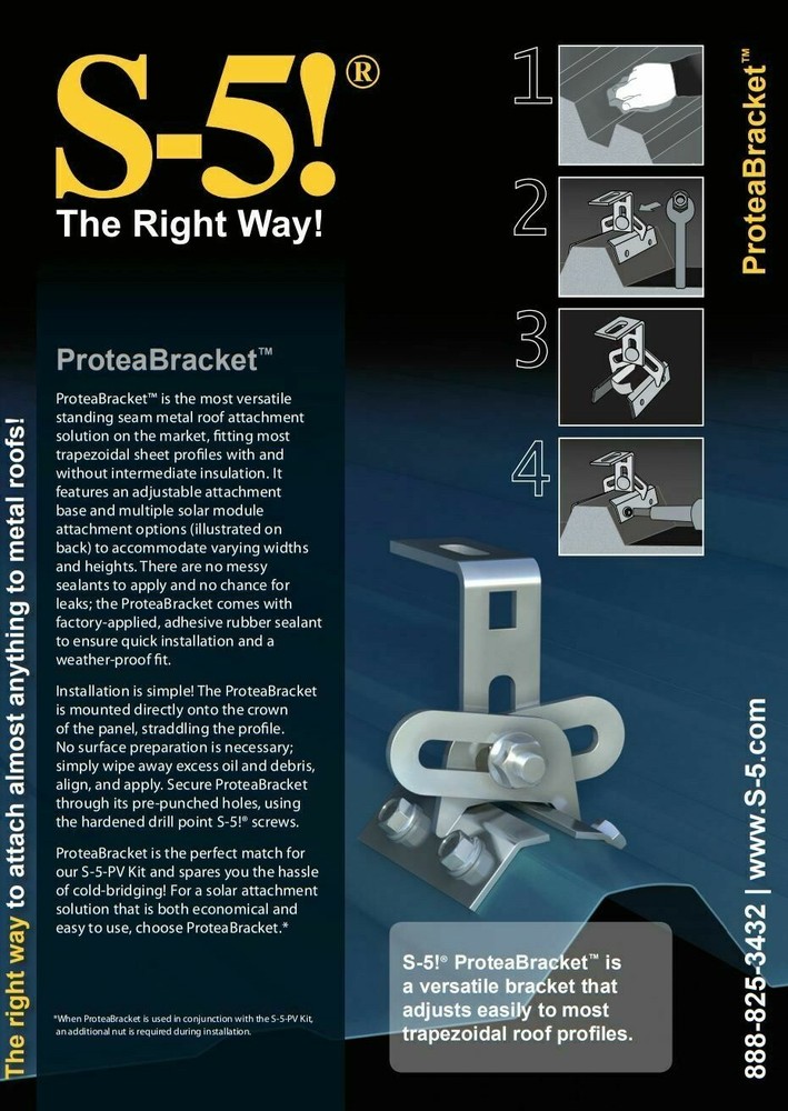 S-5! ProteaBracket, Aluminum Bracket