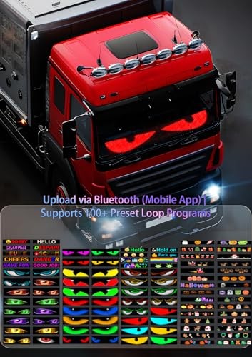 Devil Eyes Light for Windshield Cars/Trucks/SUVs Programmable 1PCS-23"x5" 1PCS
