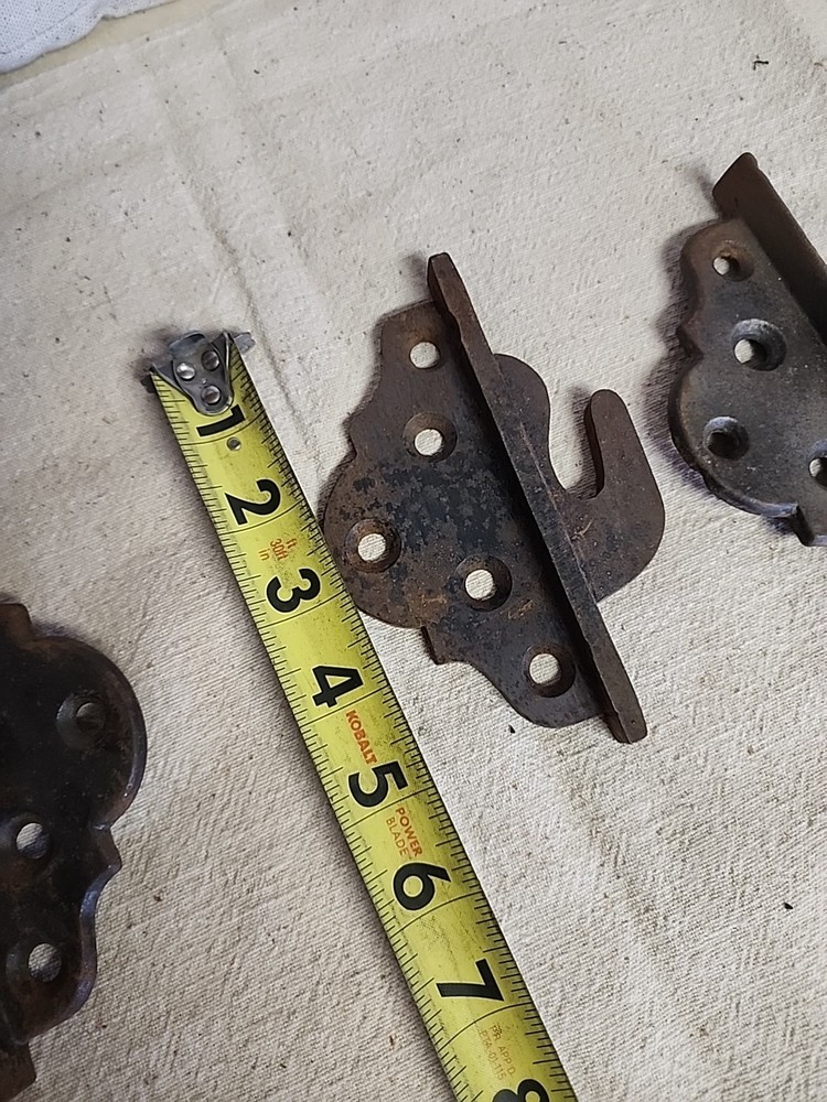 Antique Cast Iron Fancy Bed Hooks