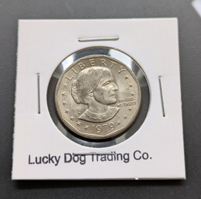 US 1979 D Susan B Anthony Dollar Coin • Average Circulated First year issue