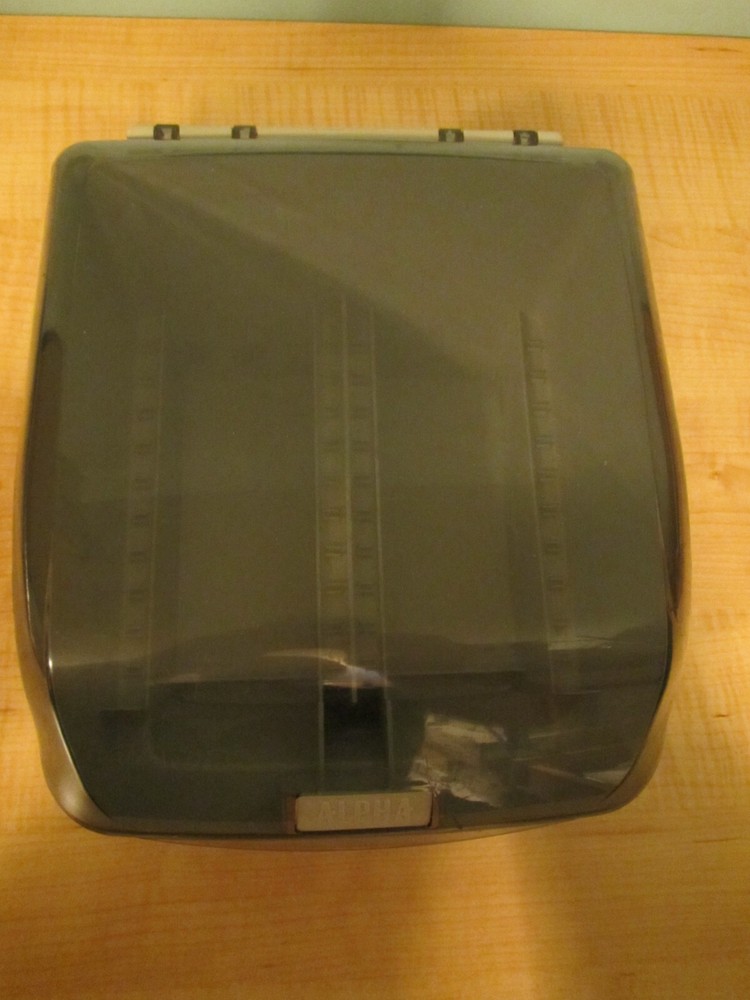 Vintage Alpha 3.5" Floppy Disk Double Sided Storage Box Case Holder