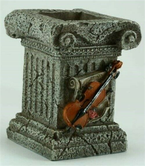 Classics Pen Holder With Violin On Front 3" X 4"