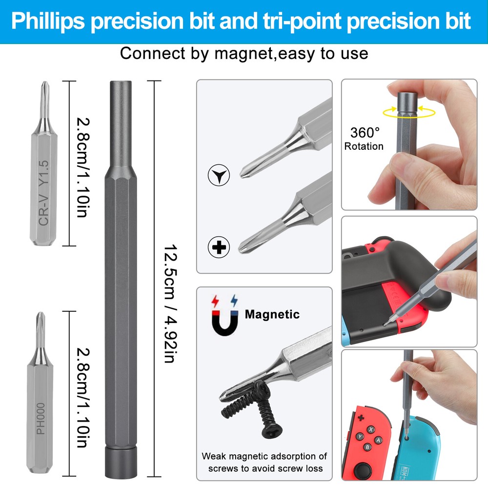 68PCS for Nintendo Switch Joy-Con 3D Joystick Analog Replacement Repair Tool Kit