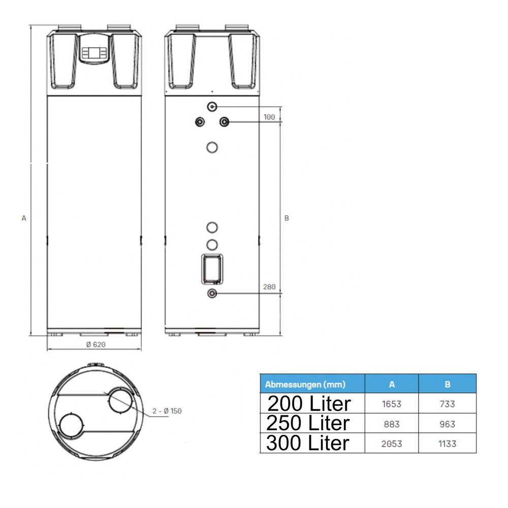 Heating Pump Process Water Environ 6762.8oz A+ Drinking Warm Aquaboost