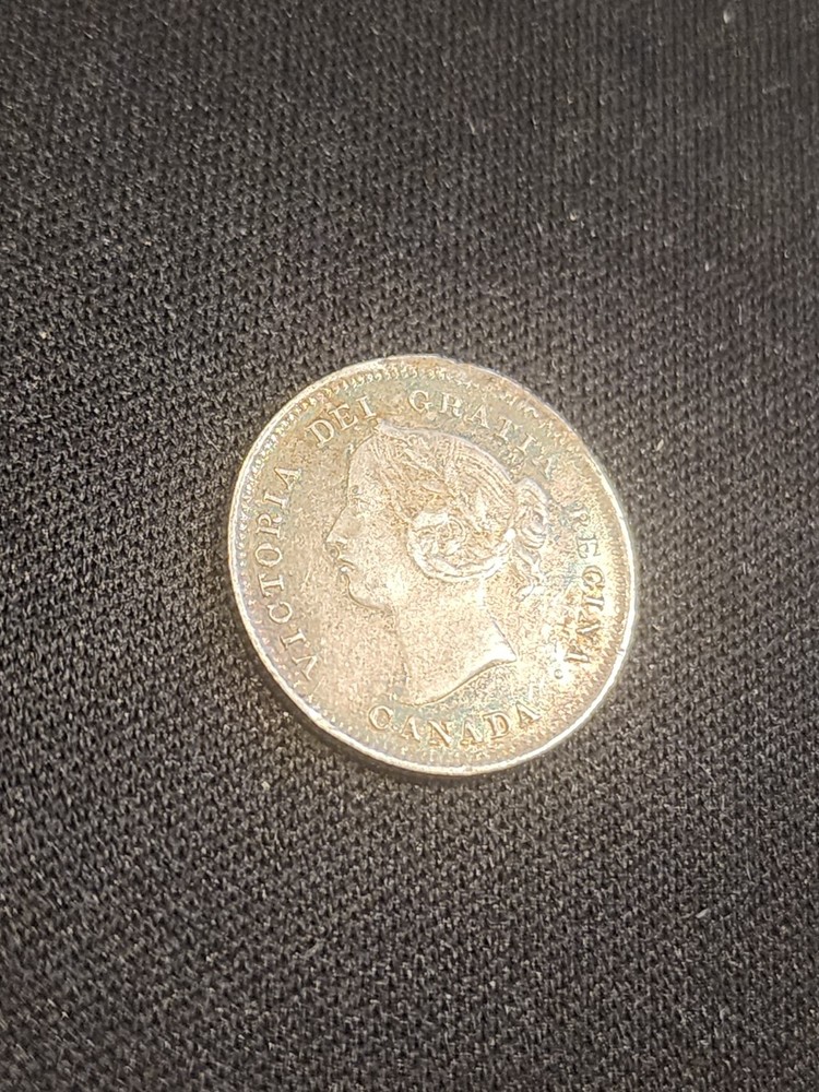 1899 Canada 5 Cents Silver Coin