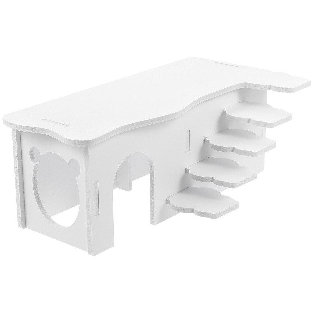 Guinea Pig Bed Hideout Hamster Hideouts Platforms with Ladders Plastic