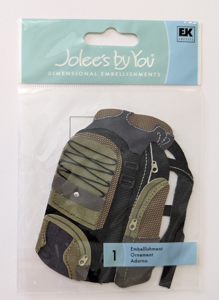 Jolee's Camping Backpack Scrapbooking Embellishment