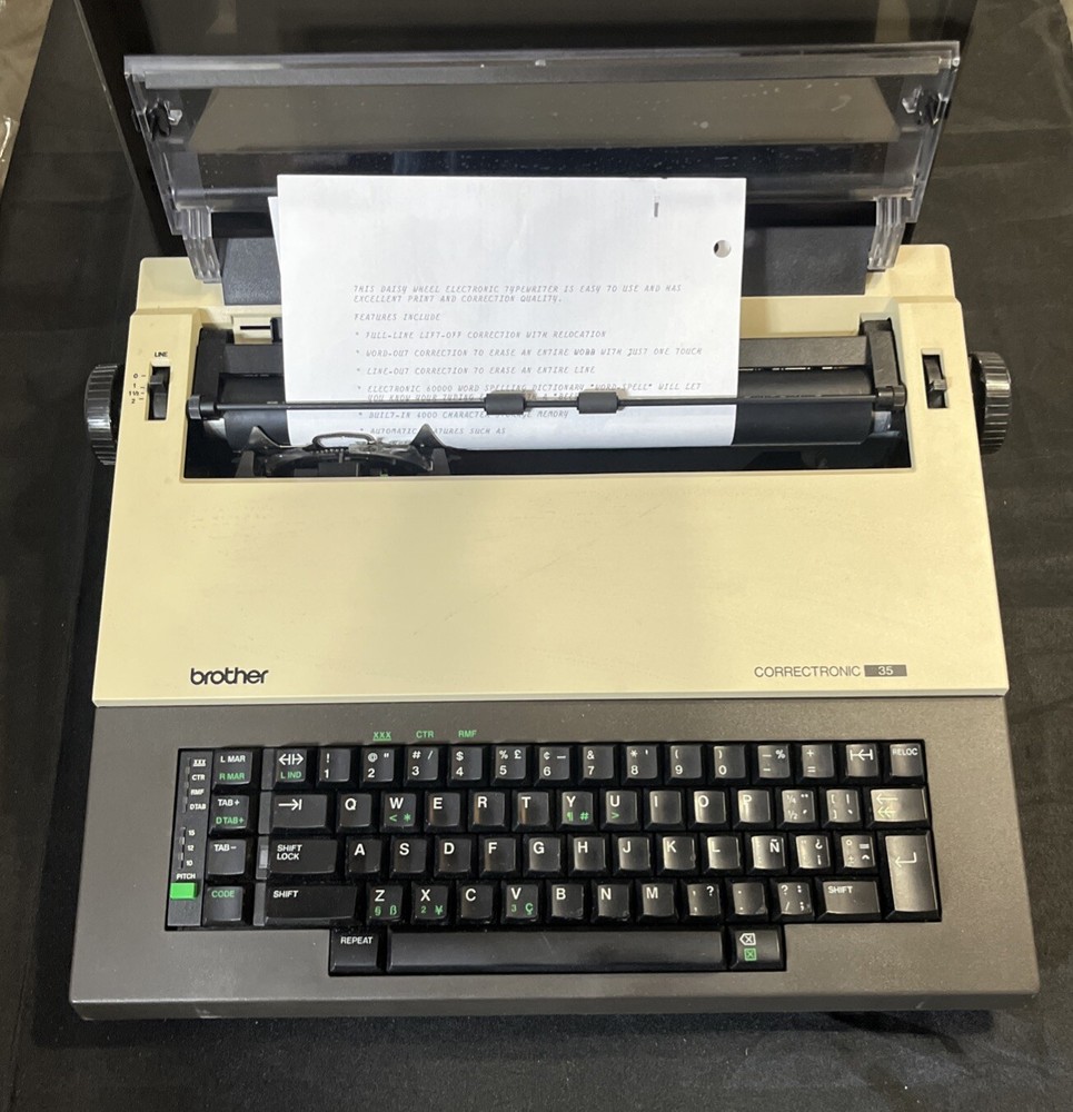 Brother Correctronic 35 Typewriter Word Processor ~ Fully Tested