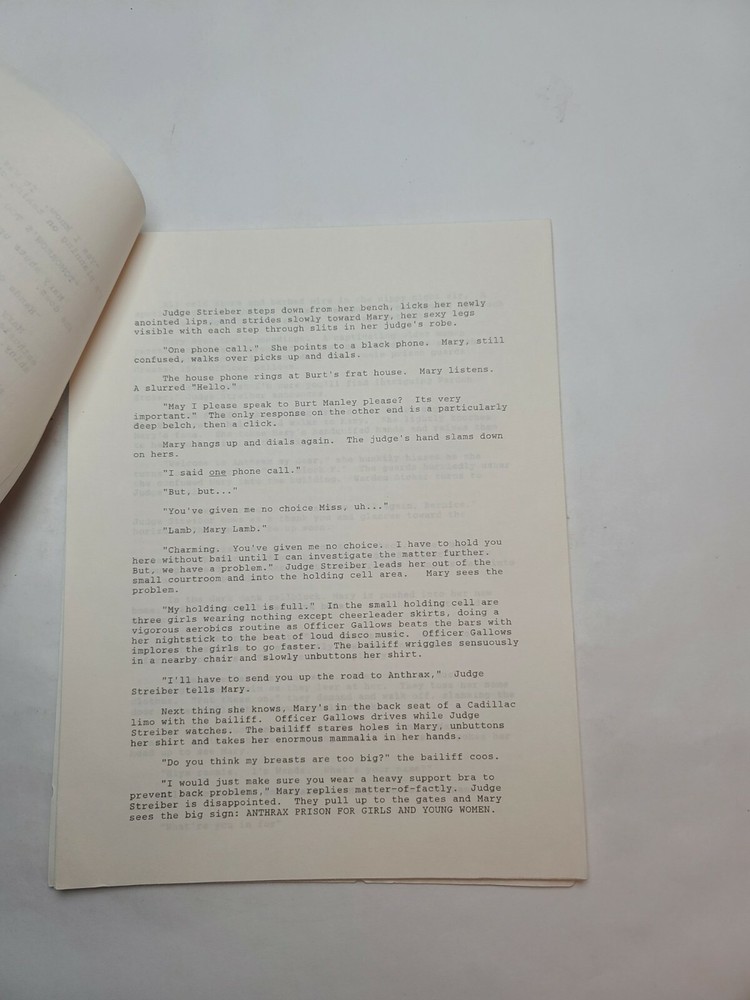 THE LOST GIRLS / Michael E. Malone 1991 Unproduced Treatment Script
