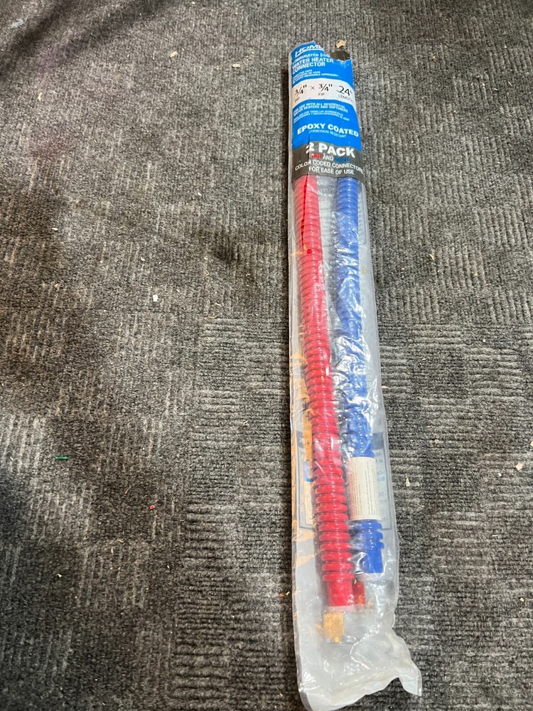 Pack of 2 Home-Flex Water Heater Connector HFWC-07RB-24 Corrugated