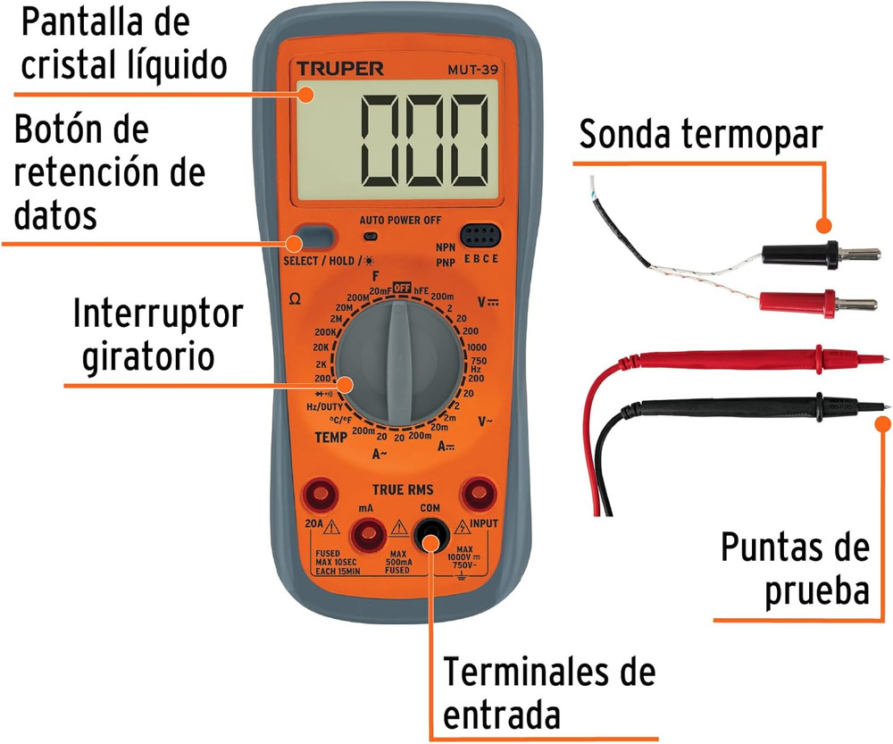 MUT-39 Professional Digital Multimeter