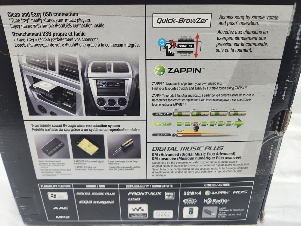 Sony DSX-S100 iPod/USB Compatibility