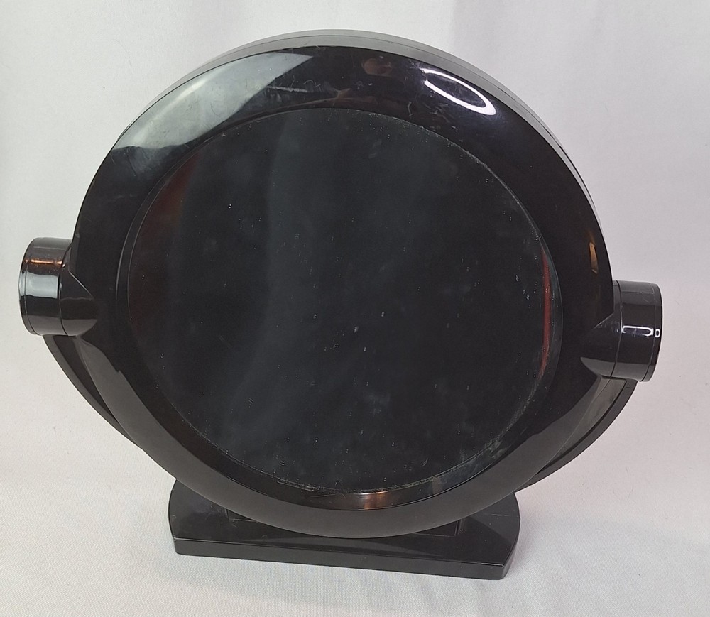 vintage double-sided Tiliting vanity mirror black 11" inches