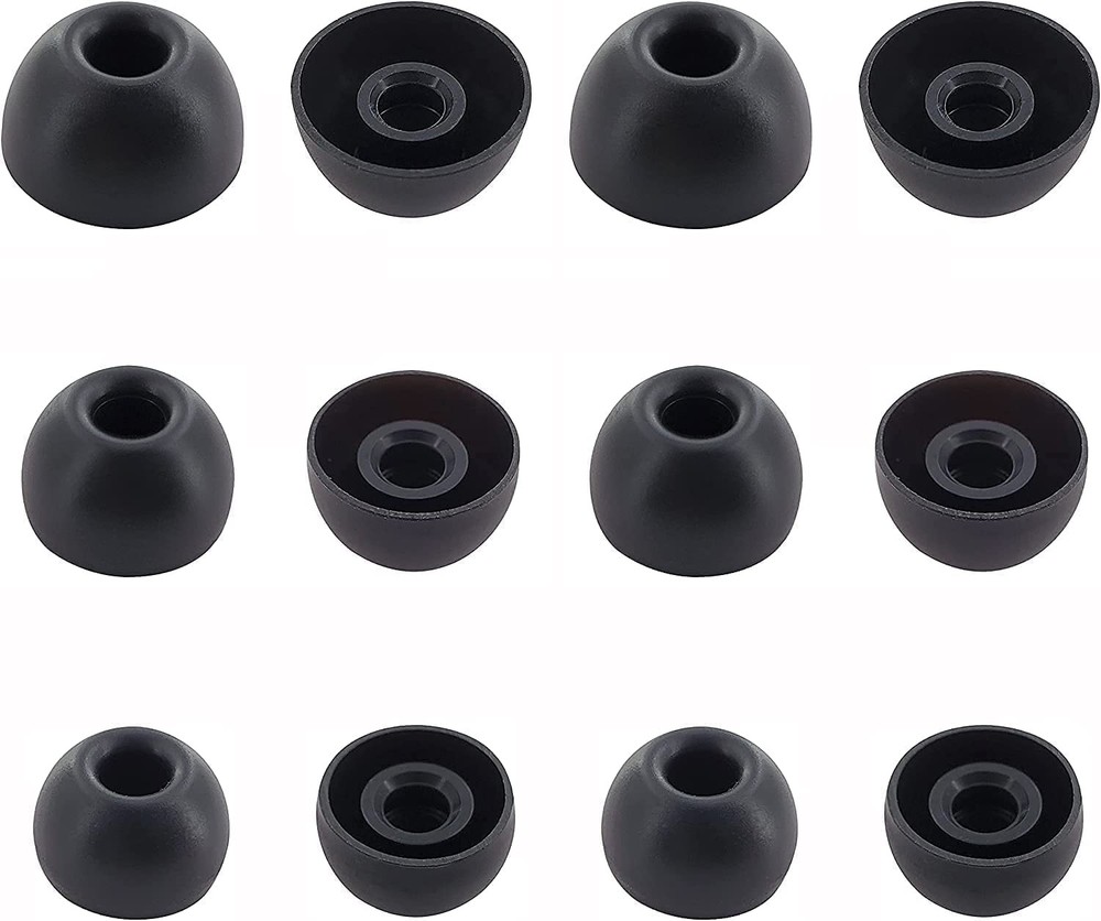 Replacement Earbuds Tips Silicone Ear for an ker Soundcore S/M/L, Black
