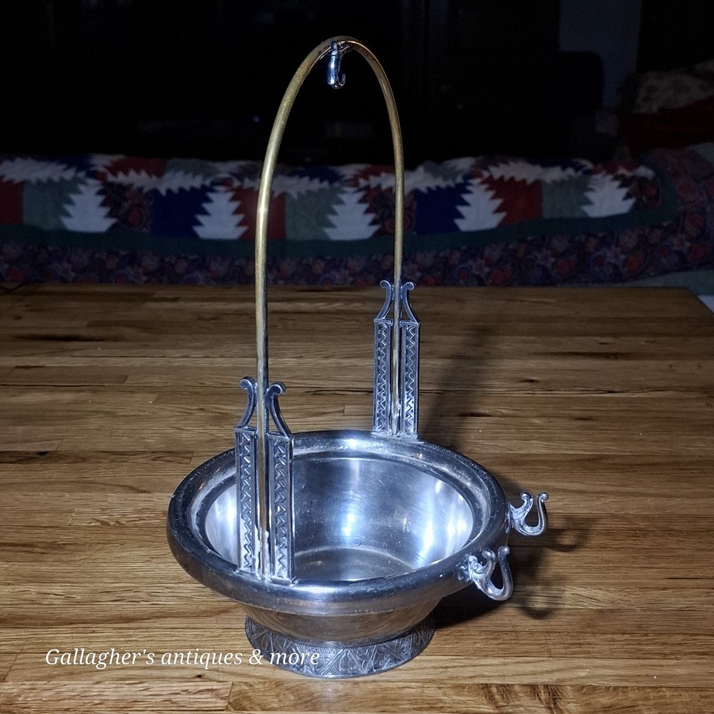 Antique Hartford Silver Plate Pickle Castor Dish
