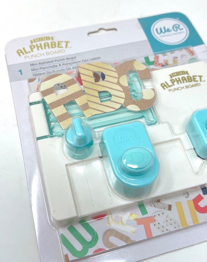 We R Memory Keepers Mini Alphabet Punch Board