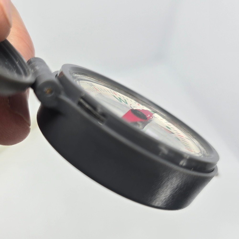 Coleman Compact Directional Compass Engineer Camping Fieldwork Analog White Dial