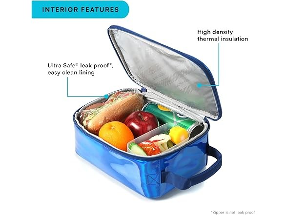 Arctic Zone Chrome Lunch Box Combo Midnight
